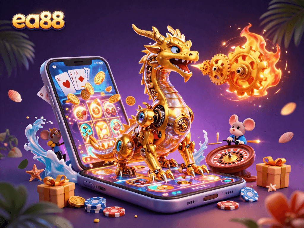 Engage with thrilling games at ea88 featuring vibrant slot machines and dynamic casino elements.