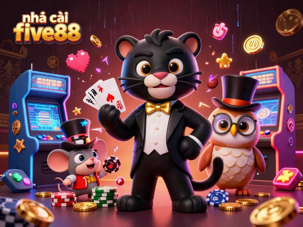 Enjoy a thrilling experience at nhà cái five88 with stylish characters and vibrant gaming elements.