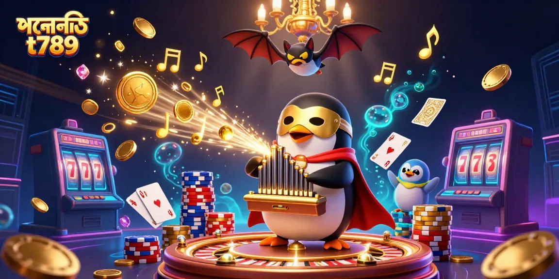 Relive exciting casino moments with পদোন্নতি t789 featuring vibrant golden coins, animated characters, and dynamic gaming elements.