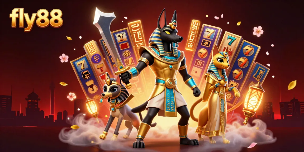 Engage in thrilling slots at fly88 with Anubis and Bastet, featuring vibrant jackpots and action-packed gameplay.