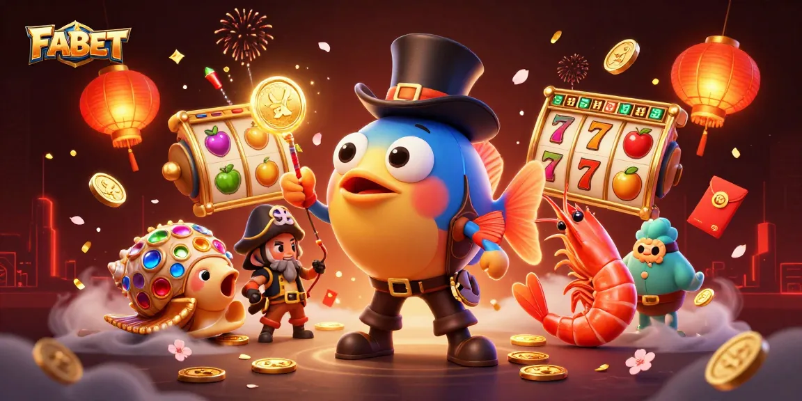 FABET players enjoy jackpot excitement with vibrant slot reels amidst thrilling 3D gaming elements.