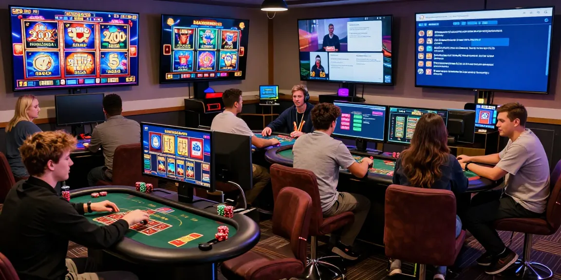 Engaging players at an online casino, showcasing the thrilling experience of Sun win gaming in a vibrant virtual environment.