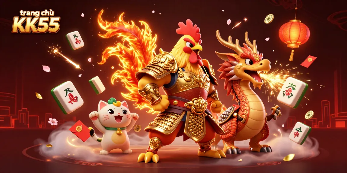 Experience the vibrant action on trang chủ KK55 with dynamic gaming elements and characters