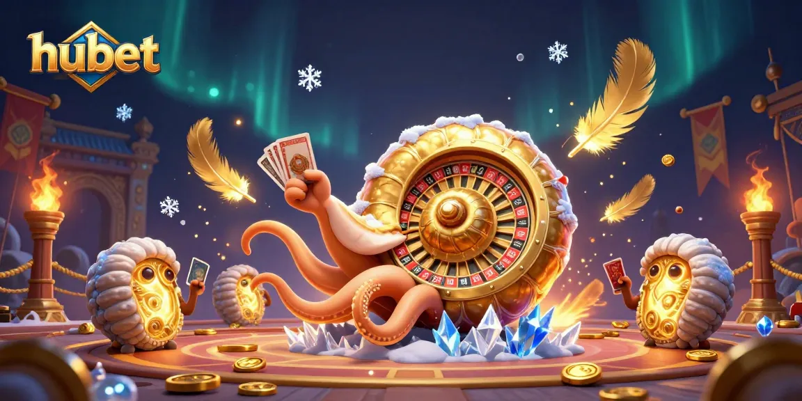 Experience thrilling gaming at hubet with ancient giant nautilus and glowing ammonite companions.