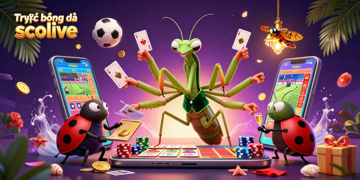 Experience Trực tiếp bóng đá socolive with vibrant sports betting characters and dynamic elements.