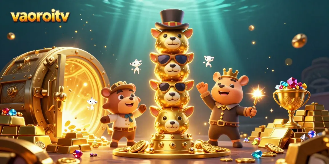 Experience the thrilling realm of vaoroitv with vibrant casino-themed 3D illustration.