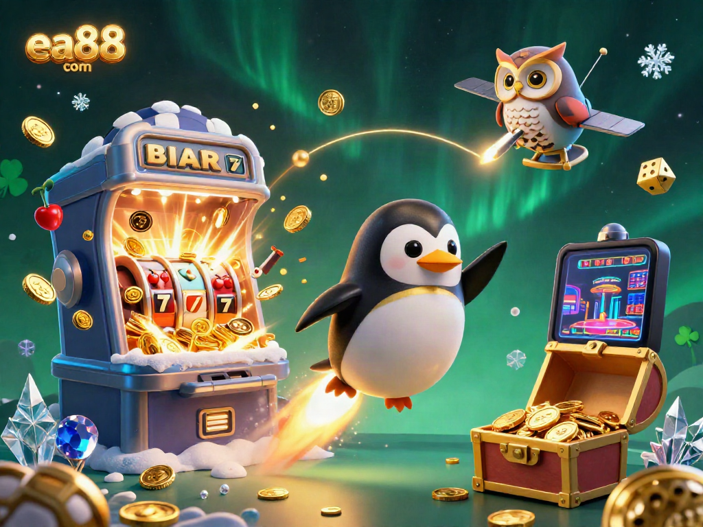 Win big at ea88 com with thrilling games like slots and live casino in a vibrant, animated cosmos.