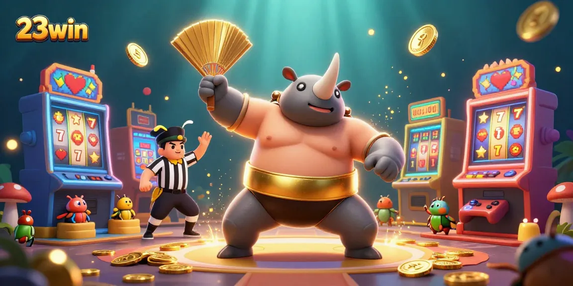 Experience thrilling wins with 23win's exciting slot games featuring vibrant 3D characters in action.