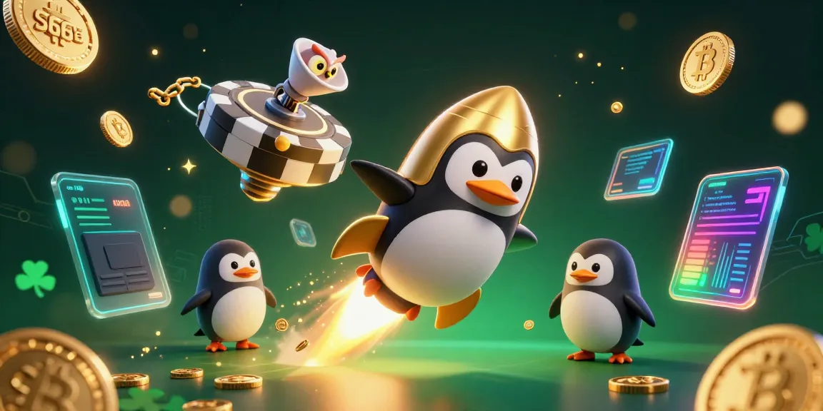 S666 engages players with a golden penguin in a thrilling casino-themed space adventure.