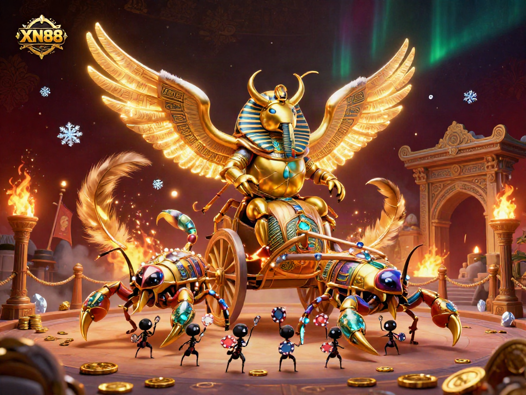 Experience thrilling action at XN88 with golden beetles and exciting casino elements.