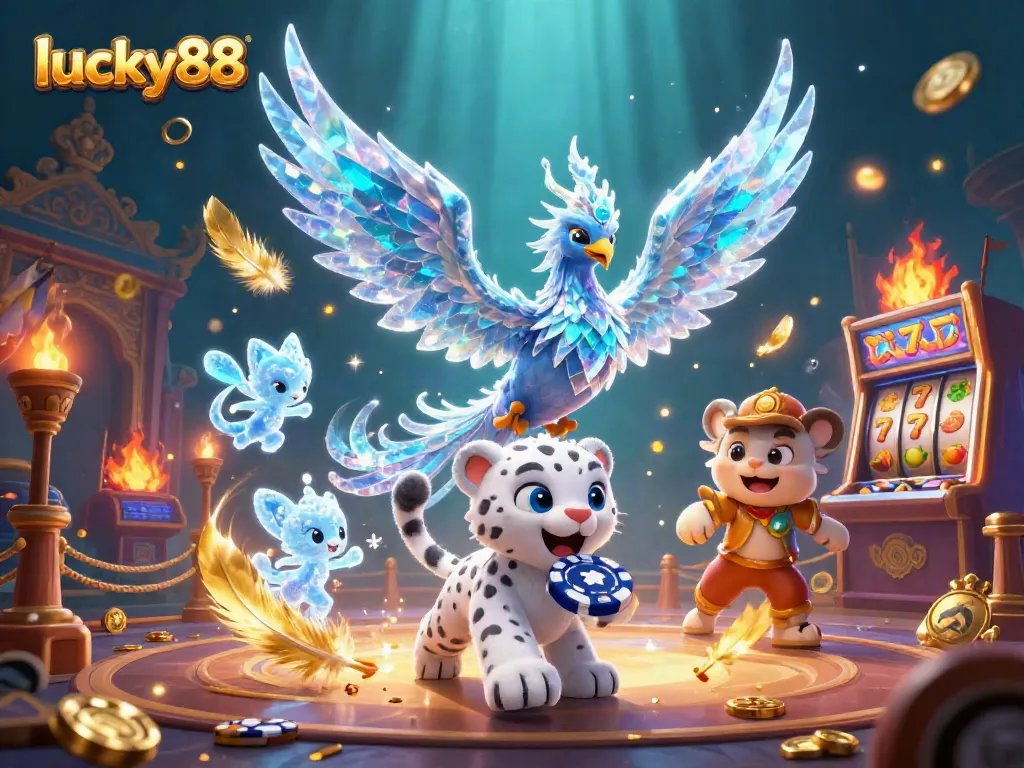 Engage in thrilling lucky88 gaming with vibrant slot elements and enchanting characters.