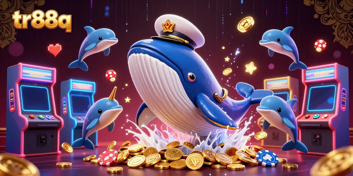Experience thrilling gaming adventures at tr88q with a colorful underwater casino scene featuring a whale and vibrant marine life.