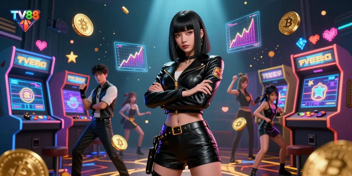 Engage with thrilling casino experiences at TV88, featuring dynamic characters and vibrant game elements.