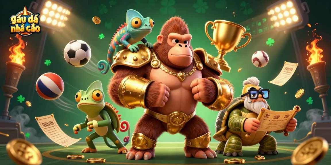 Engaging visual with giải mã nhà cái illustrating key gambling concepts and characters in a dynamic setting.