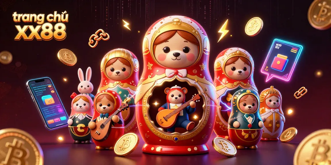 Engage with trang chủ xx88's vibrant 3D casino scene featuring playful characters and dynamic gaming elements.