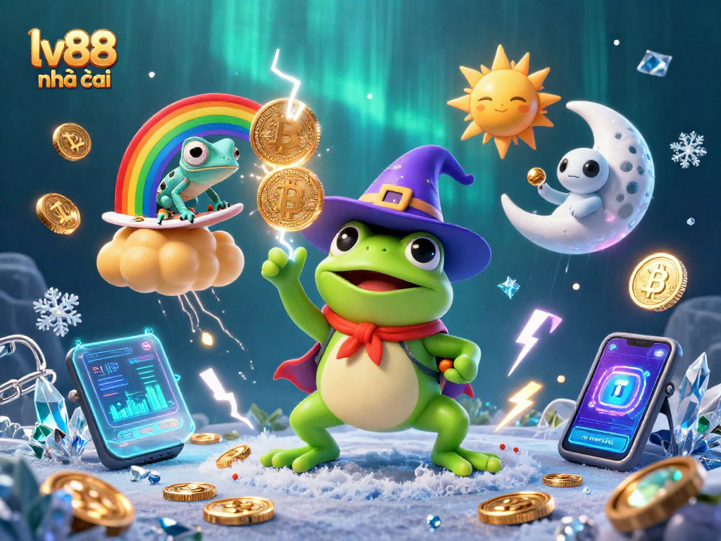 Experience the thrilling lv88 nhà cái casino environment with vibrant characters and crypto interactions.