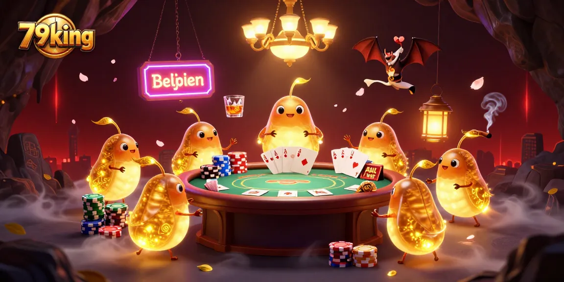 Experience thrilling casino gameplay at 79king with vibrant glowworms and poker action in an immersive environment.
