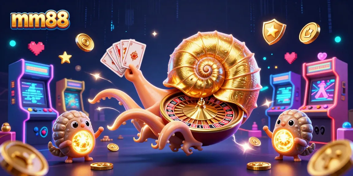 Engage in exciting gameplay at mm88 with the ancient nautilus roulette and glowing arcade machines.