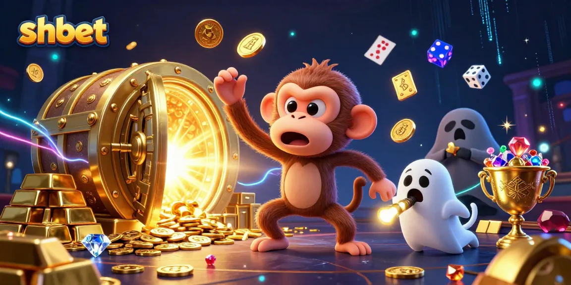 Engage in thrilling casino adventures with shbet's energetic 3D illustration, showcasing excitement and fun!