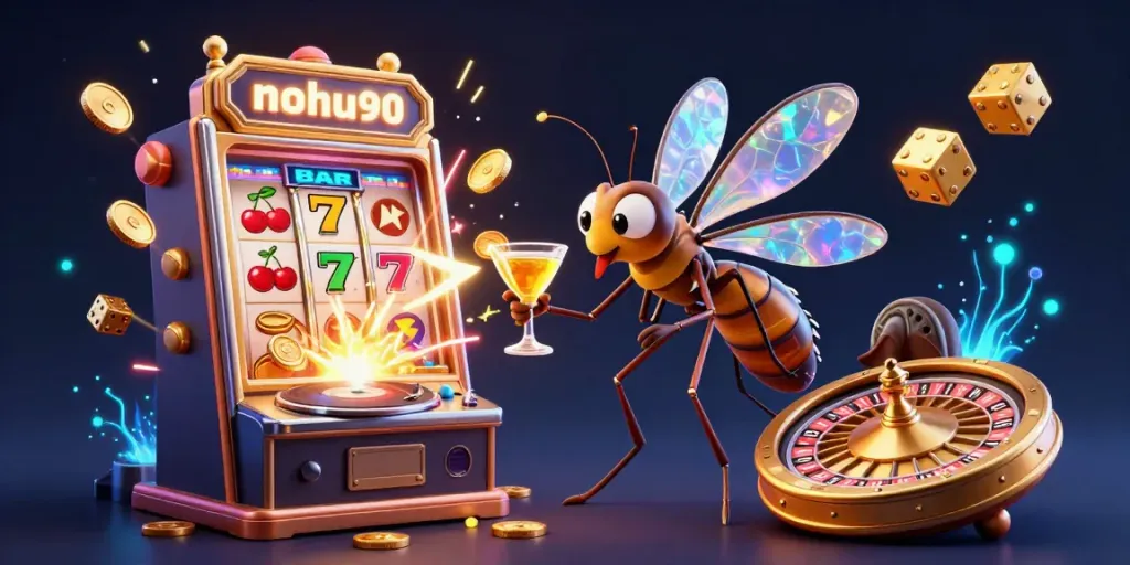 Experience the vibrant casino scene with nohu90 featuring animated characters and jackpot excitement.