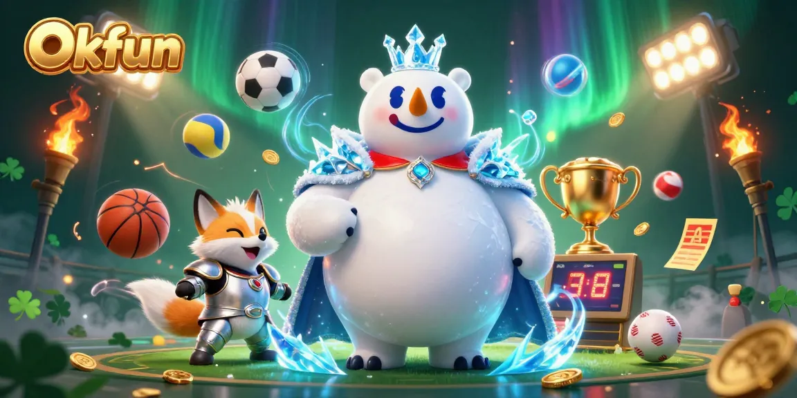 Experience the thrill of gaming at Okfun with dynamic casino elements and exciting characters.