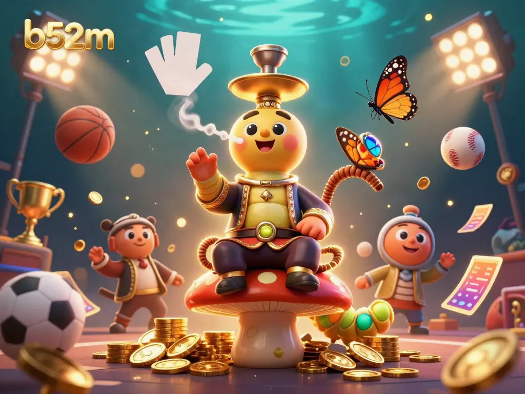 Engage in thrilling gameplay at b52m with vibrant 3D casino visuals and dynamic game elements.