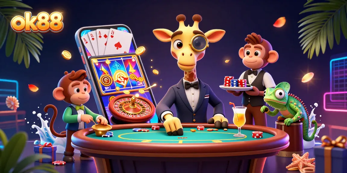 Experience the thrill of ok88 with vibrant casino characters and dynamic game elements.