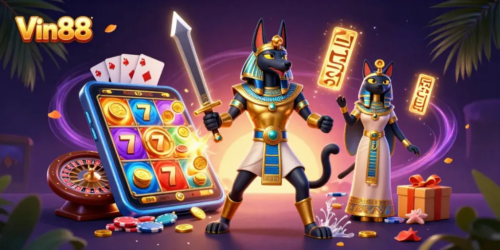 Win big with Vin88's colorful slot games and exciting dynamic casino scene