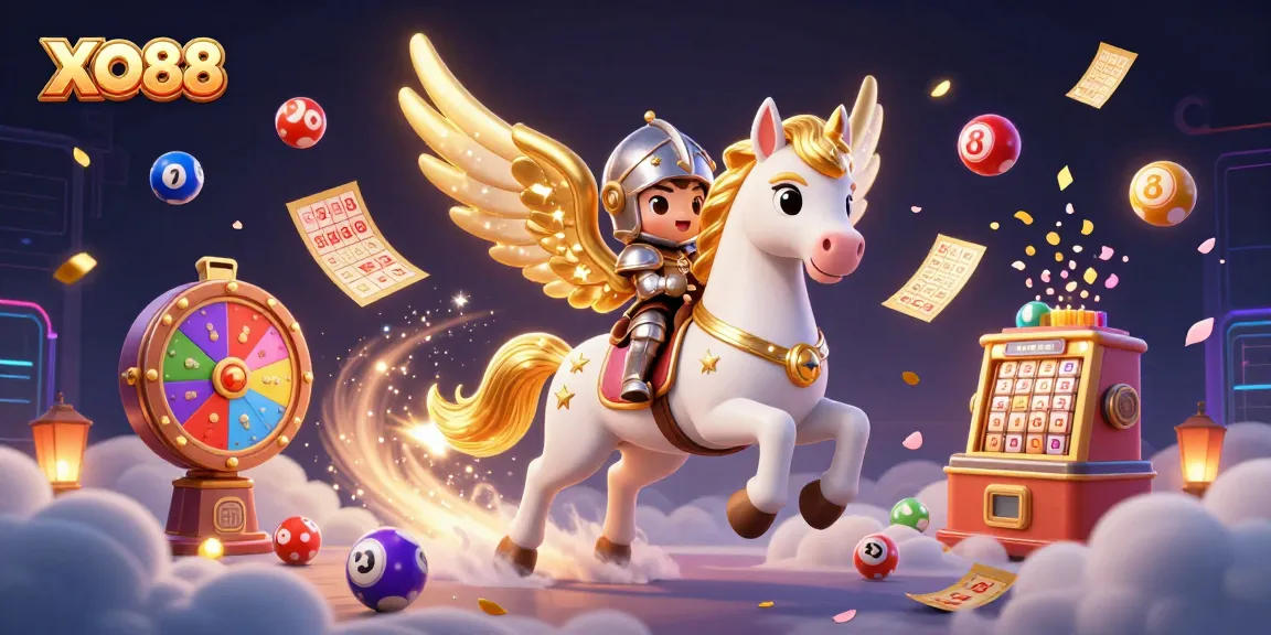 Experience thrilling wins with XO88 in this vibrant 3D casino action scene filled with excitement.