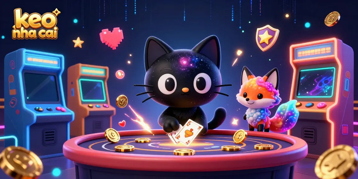 Engage with keo nha cai in a vibrant cosmic casino featuring colorful gaming elements and characters.