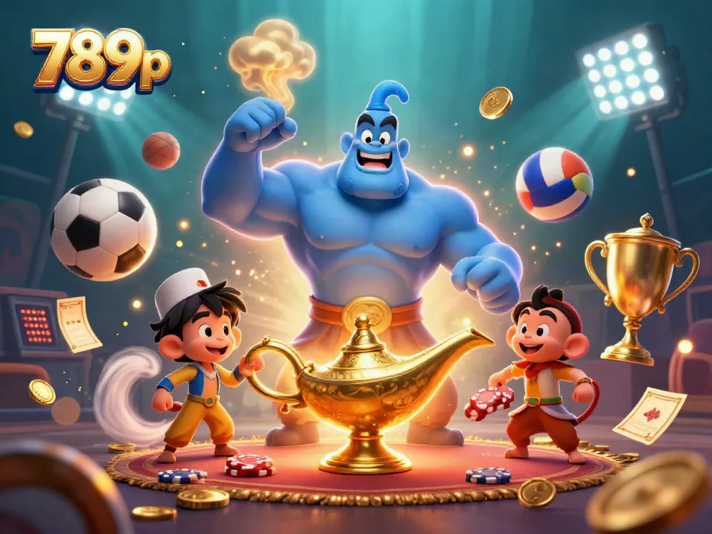 Engage in thrilling gameplay with 789p in a magical casino realm featuring sports elements and gambling activities.