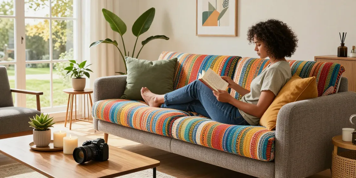 Bankhoes kopen voor een stijlvolle woonkamer met een comfortabele bank en decor.