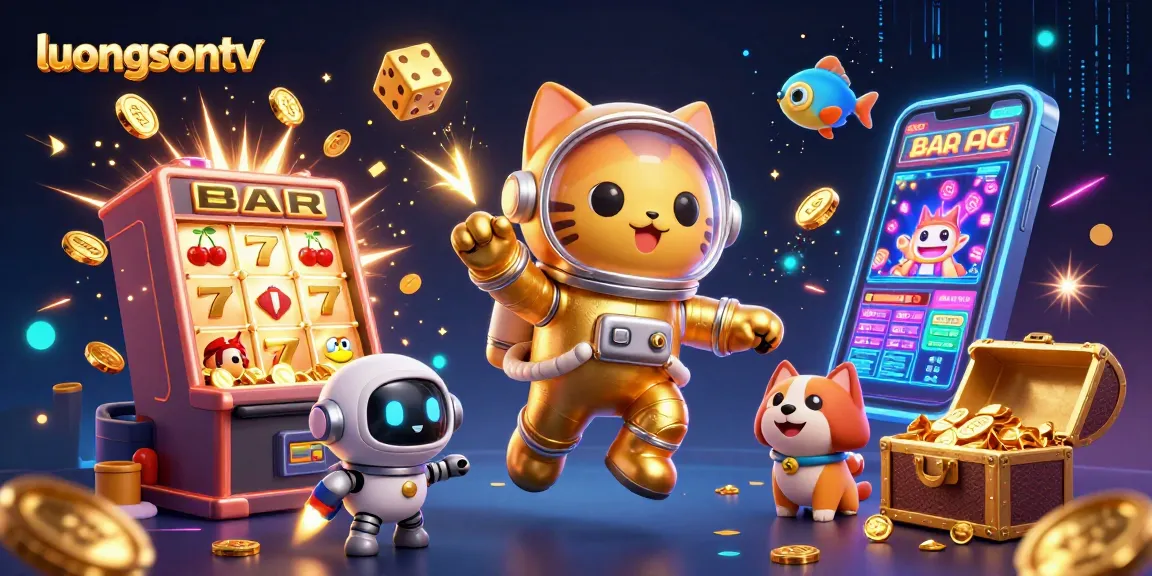 Experience thrilling gameplay with luongsontv as the jackpot explodes in a vibrant casino scene.