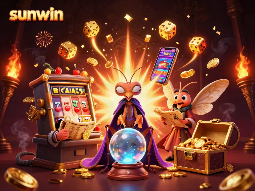 Engage in thrilling adventures with sunwin's captivating casino experience featuring vibrant characters.