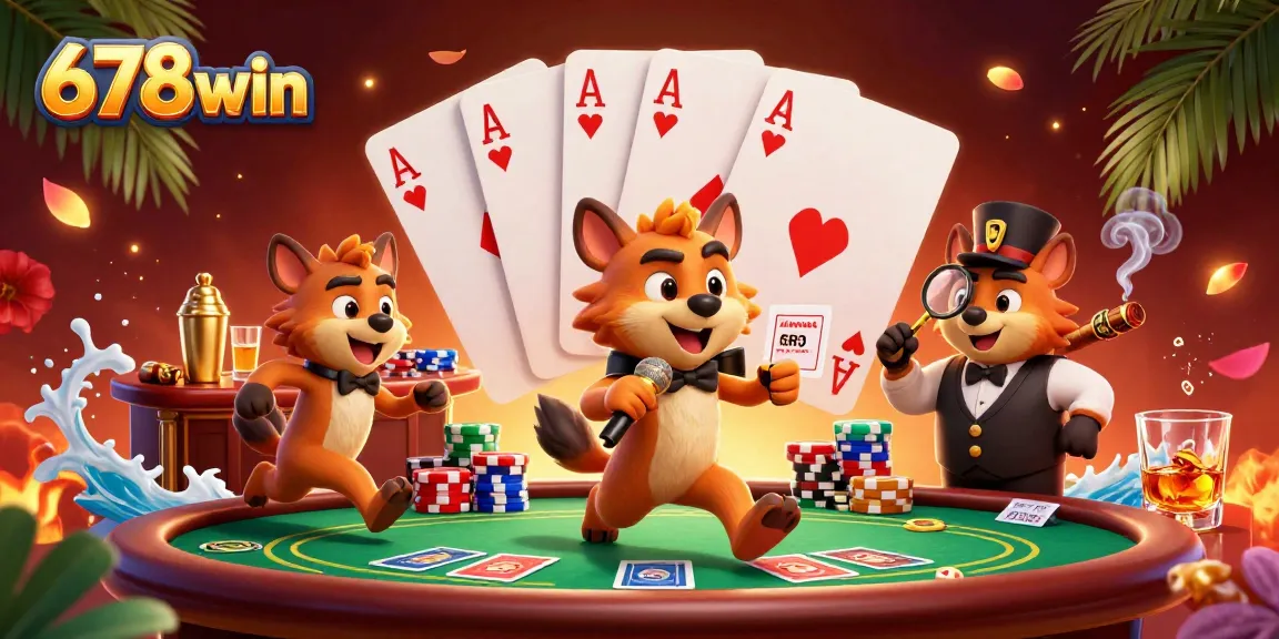 Engage with thrilling games at 678win, featuring lively casino activities and vibrant characters.
