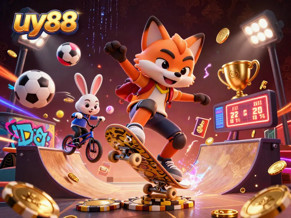 Experience exciting gameplay at uy88 with vibrant characters and dynamic casino-action elements.