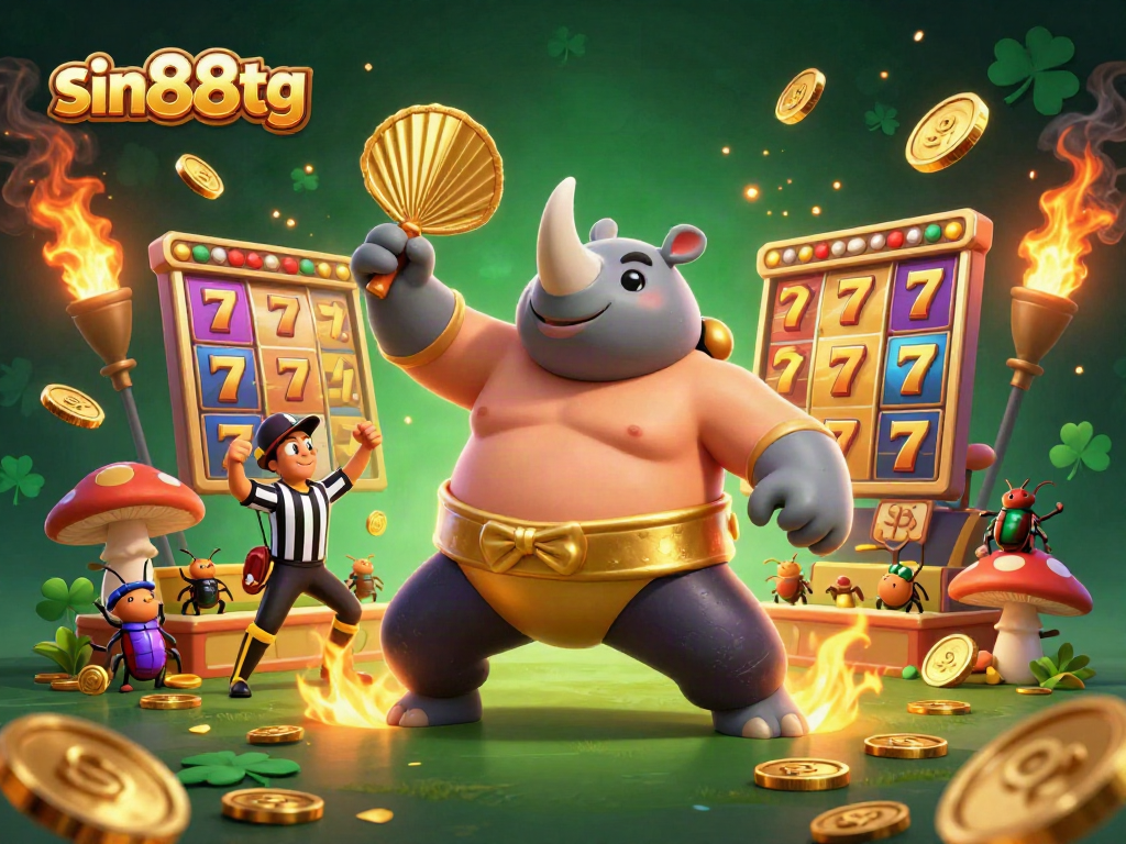 Experience thrilling gameplay at sin88tg with animated 3D characters celebrating big wins in a vibrant casino atmosphere.