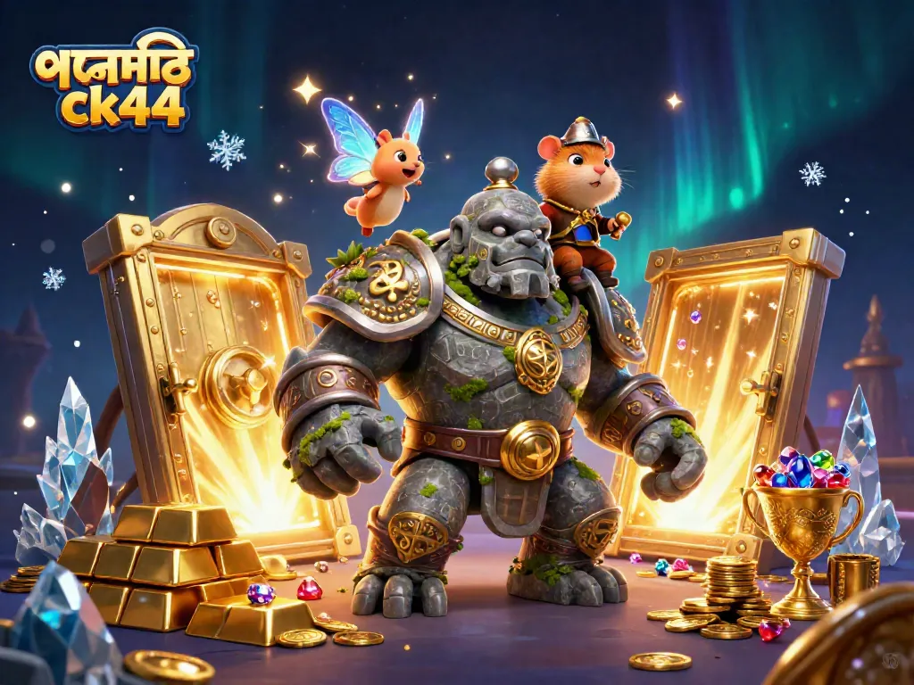 Experience the excitement of পদোন্নতি ck44 with magical characters and treasure in a vibrant, dynamic scene.