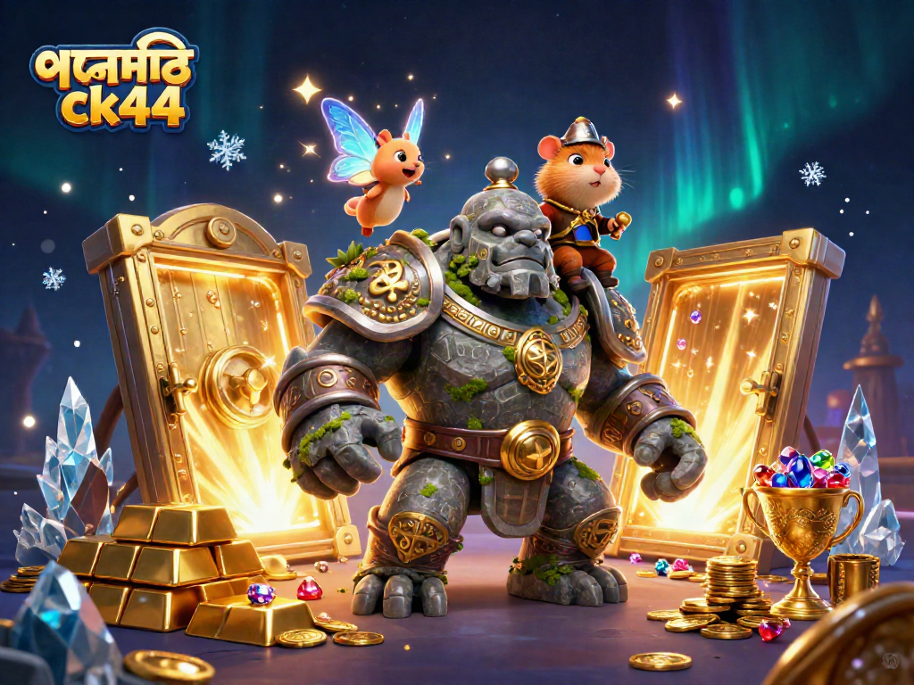 Experience the excitement of পদোন্নতি ck44 with magical characters and treasure in a vibrant, dynamic scene.