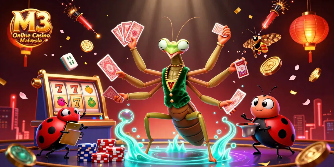 Win real money at M3 Online Casino Malaysia with thrilling gameplay in a vibrant 3D casino setting.