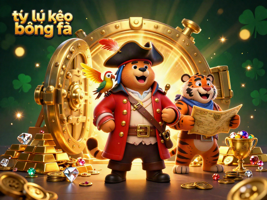 Engage with top tỷ lệ kèo bóng đá insights while exploring a vibrant pirate-themed casino world.