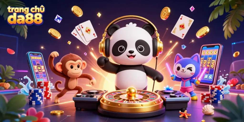 Experience exciting gameplay at trang chủ da88 with a vibrant 3D digital casino scene.