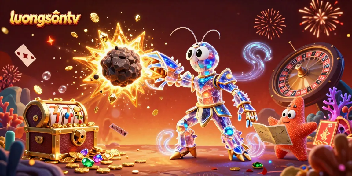 Experience thrilling casino action with luongsontv in this vibrant, dynamic illustration.
