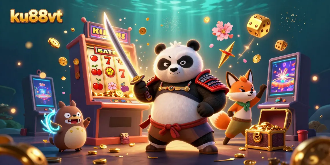 Experience the thrill of ku88vt casino gaming with colorful characters in a vibrant jackpot scene.