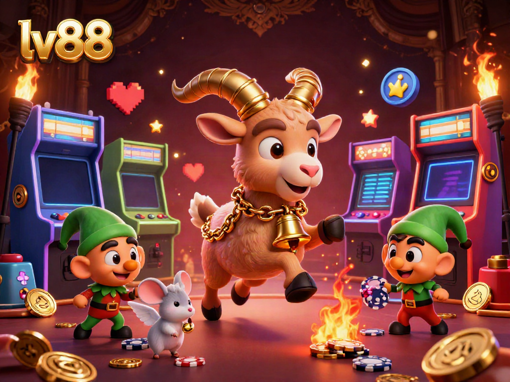 Experience exciting gameplay at lv88 with lively characters in a vibrant casino environment.