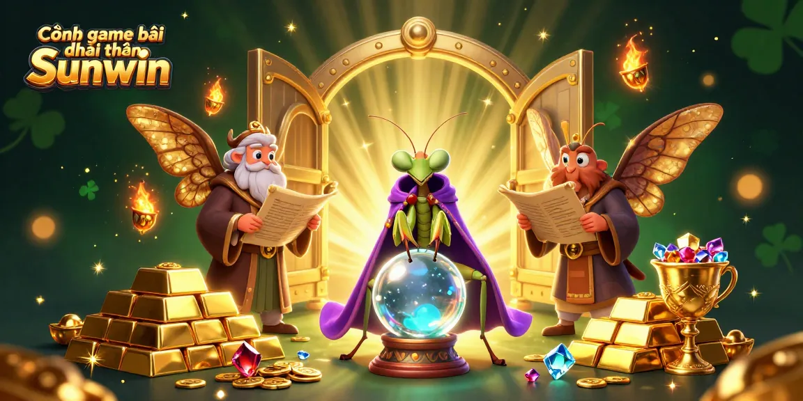 Experience the excitement of Cổng game bài đổi thưởng Sunwin with a vibrant 3D scene filled with treasures.