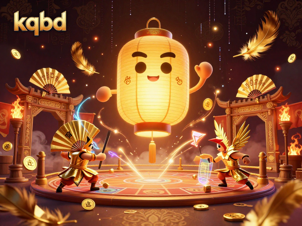 Experience real-time bets and vibrant action with kqbd's glowing golden lantern spirit in an immersive casino scene.