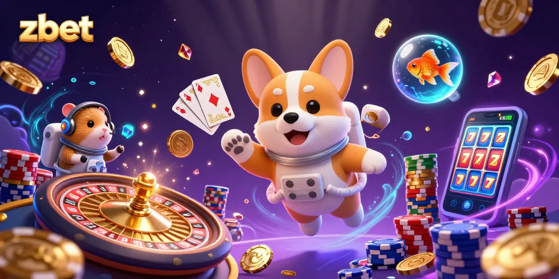 Engage with zbet's thrilling gaming experience in an immersive 3D casino scene.