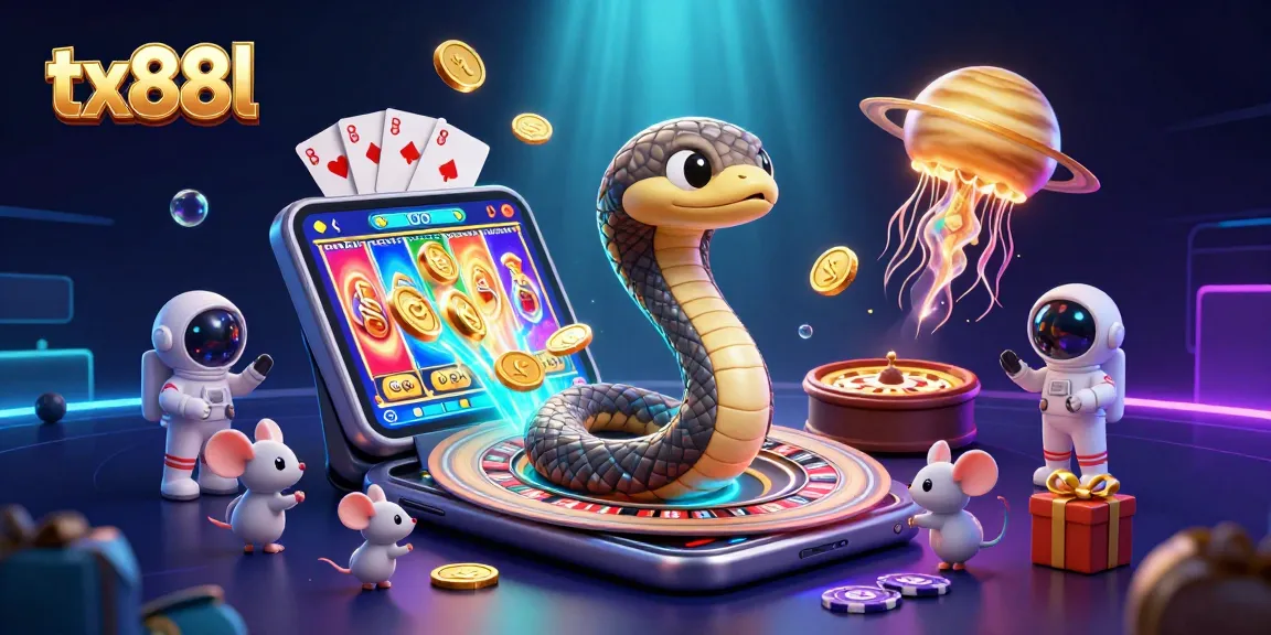 Engage in thrilling bets at tx88l, featuring a vibrant 3D casino scene with roulette and slot action.
