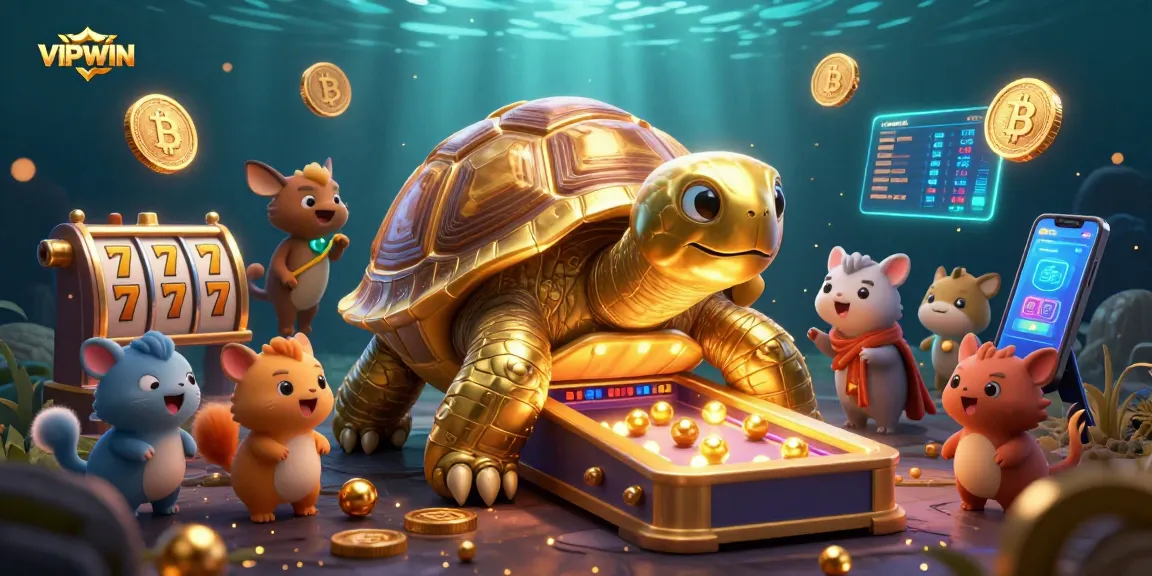 Experience thrilling gameplay with VIPWIN in a vibrant, animated illustration depicting gambling excitement.